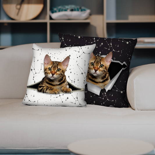 Sie stehlen Ihre Couch – Bengal-Katze-Kissenbezüge V1 (2er-Set)