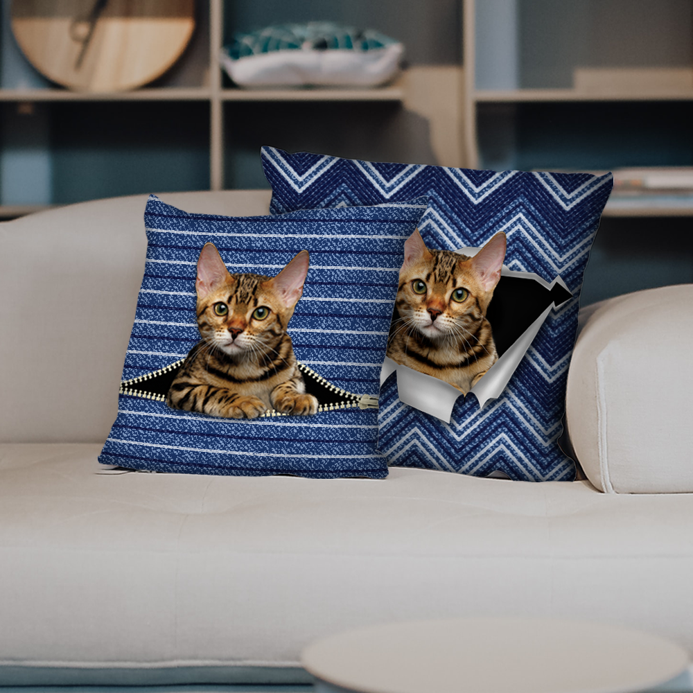 They Steal Your Couch - Bengal Cat Pillow Cases V1 (Set of 2)