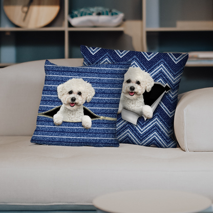 They Steal Your Couch - Bichon Frise Pillow Cases V1 (Set of 2)