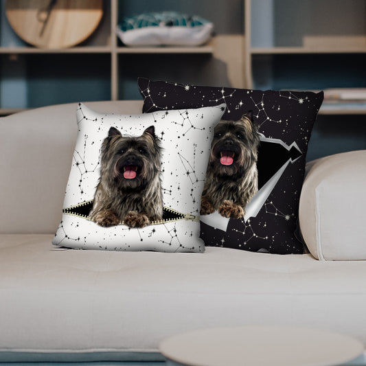 Sie stehlen Ihre Couch – Cairn Terrier Kissenbezüge V2 (2er-Set)