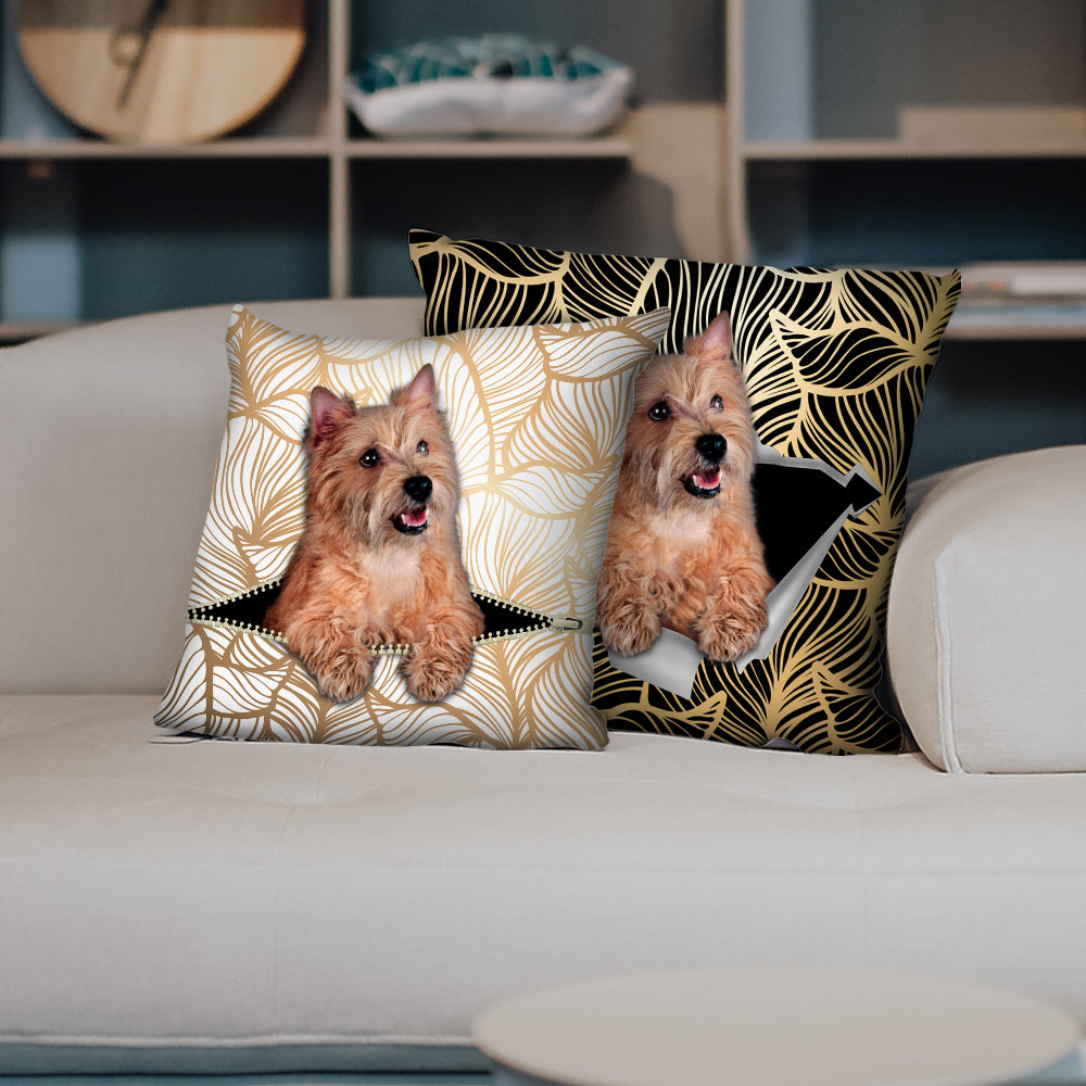 Sie stehlen Ihre Couch – Cairn Terrier Kissenbezüge V3 (2er-Set)
