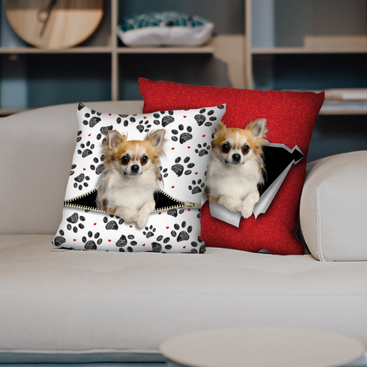 Sie stehlen Ihre Couch – Chihuahua-Kissenbezüge V2 (2er-Set)