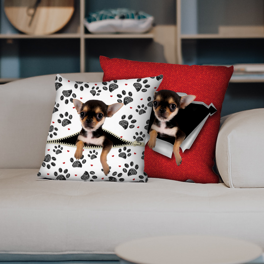 Sie stehlen Ihre Couch – Chihuahua-Kissenbezüge V3 (2er-Set)