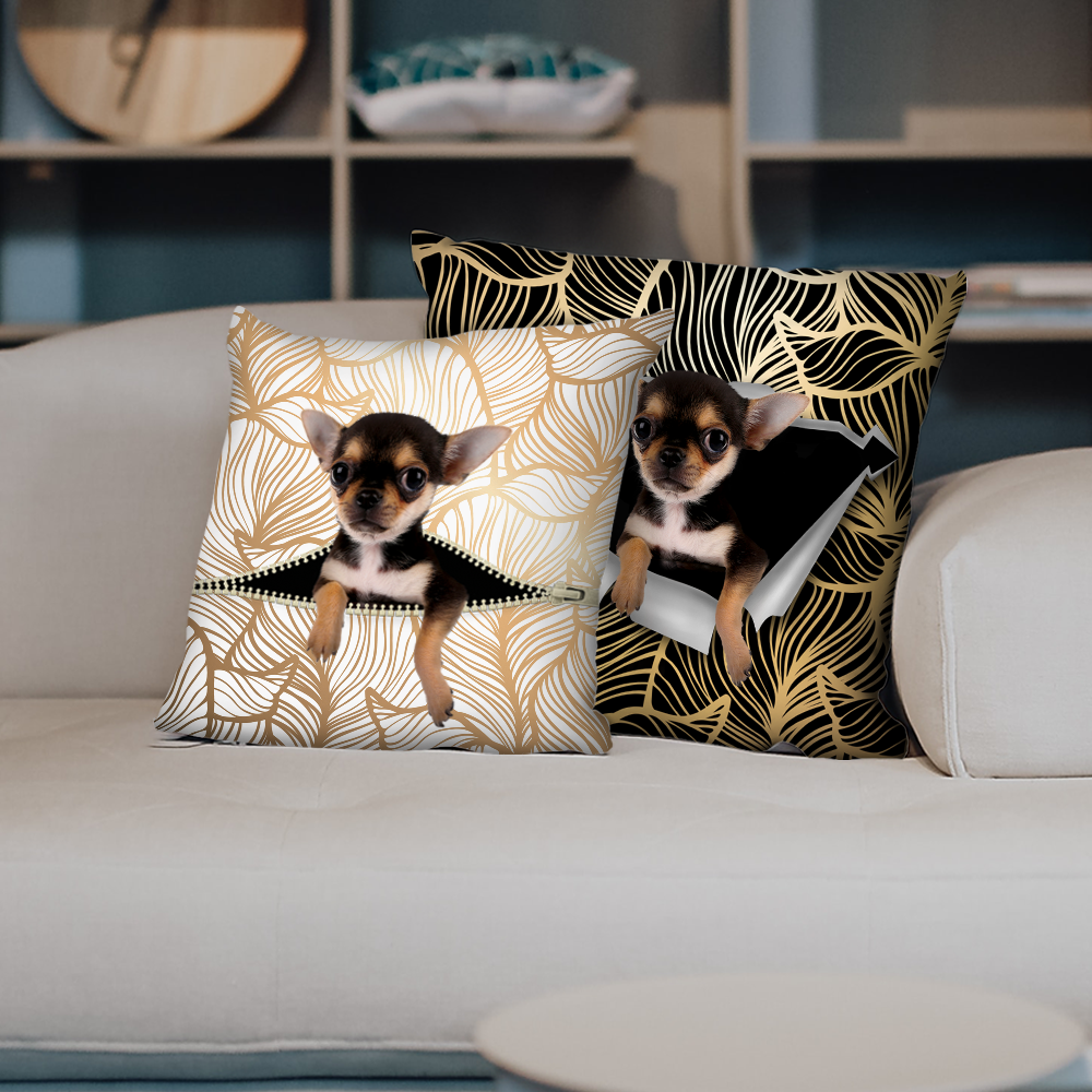 Sie stehlen Ihre Couch – Chihuahua-Kissenbezüge V3 (2er-Set)