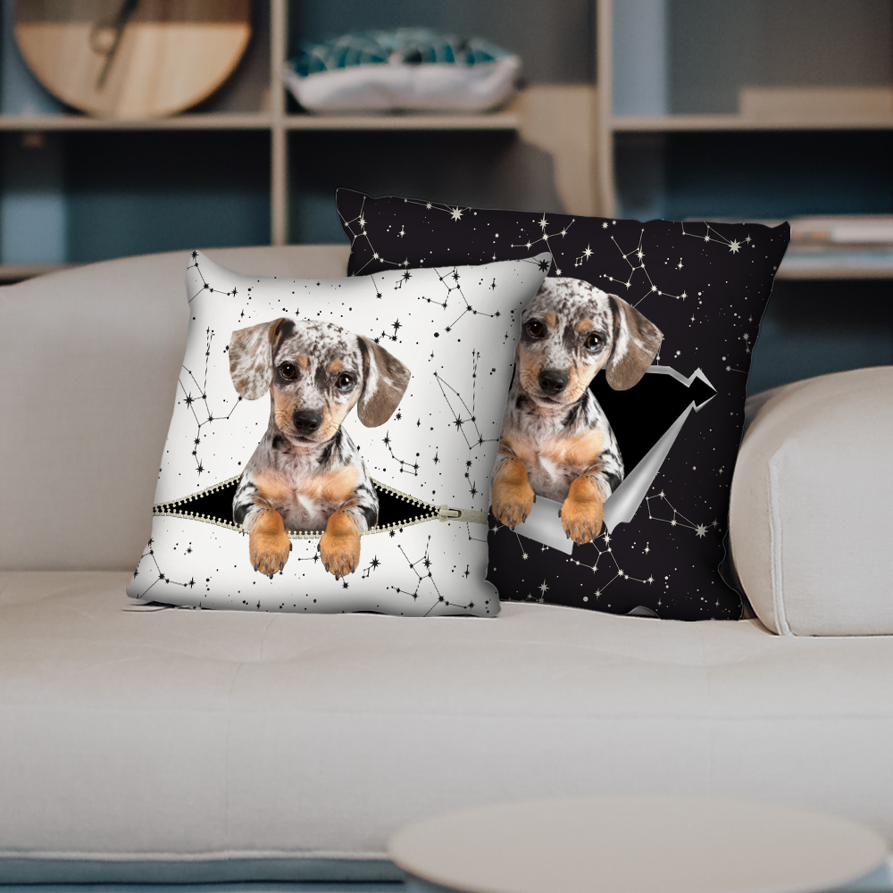 They Steal Your Couch - Dapple Dachshund Pillow Cases V1 (Set of 2)