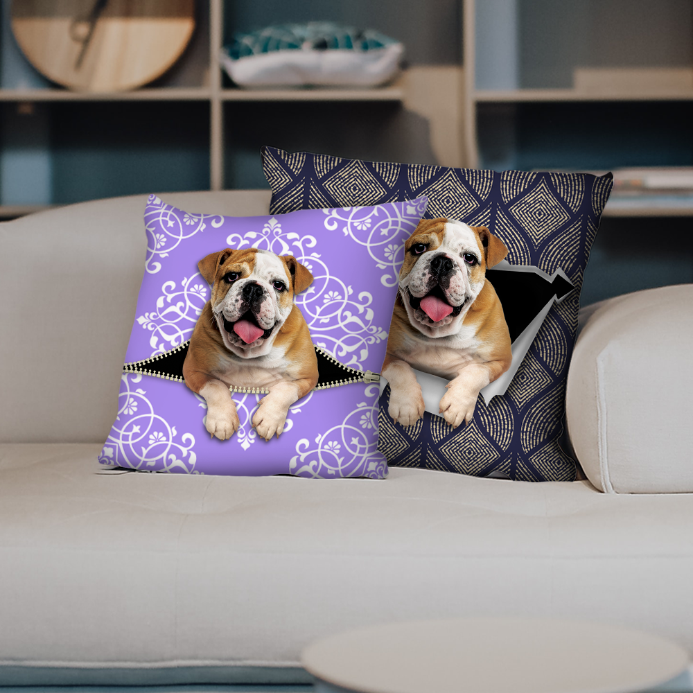 They Steal Your Couch - English Bulldog Pillow Cases V1 (Set of 2)