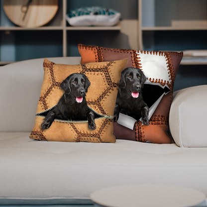 They Steal Your Couch - Flat Coated Retriever Pillow Cases V1 (Set of 2)