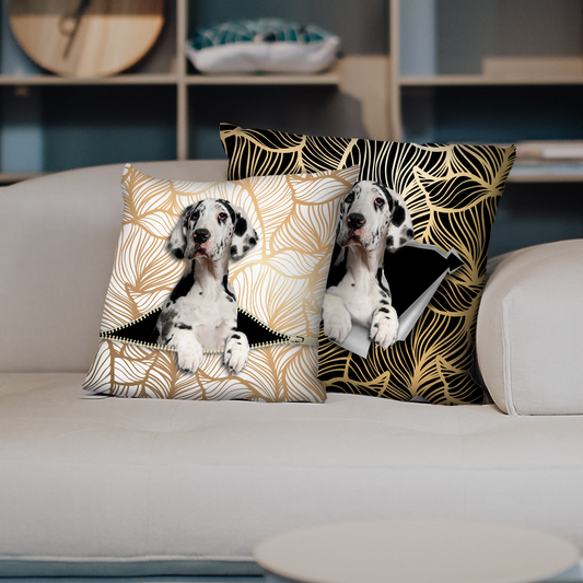 Sie stehlen Ihre Couch – Deutsche Dogge-Kissenbezüge V1 (2er-Set)