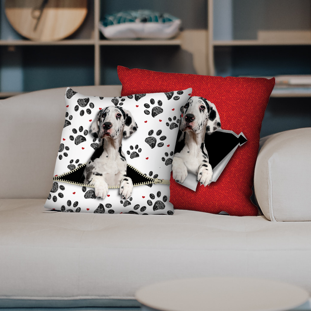 Sie stehlen Ihre Couch – Deutsche Dogge-Kissenbezüge V1 (2er-Set)