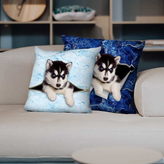 Sie stehlen Ihre Couch – Husky-Kissenbezüge V1 (2er-Set)