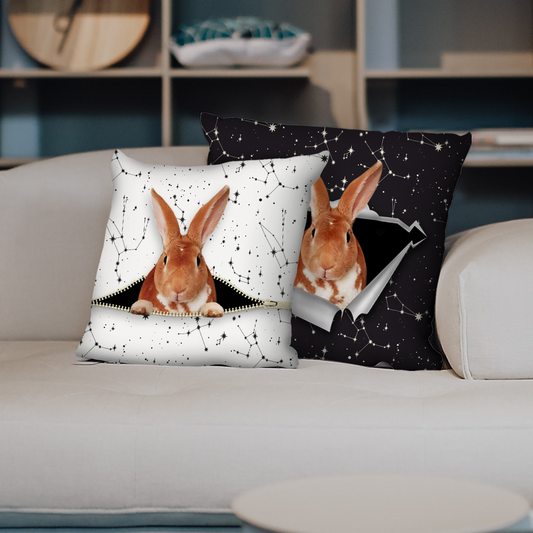 Sie stehlen Ihre Couch – Kaninchen-Kissenbezüge V1 (2er-Set)