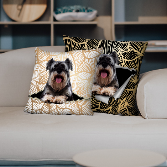 They Steal Your Couch - Schnauzer Pillow Cases V1 (Set of 2)