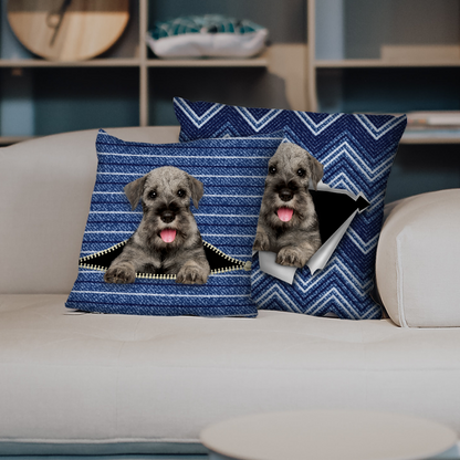 They Steal Your Couch - Schnauzer Pillow Cases V2 (Set of 2)