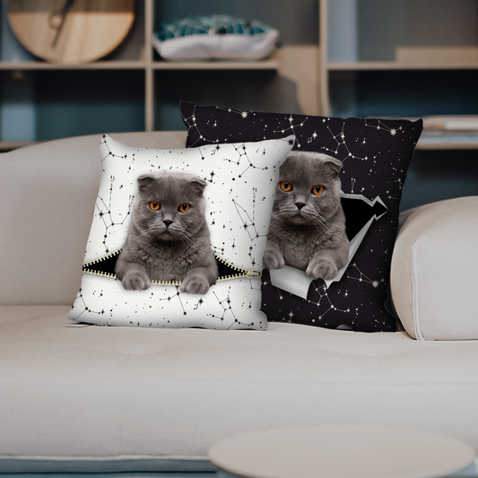 Sie stehlen Ihre Couch – Scottish Fold Katzenkissenbezüge V1 (2er-Set)