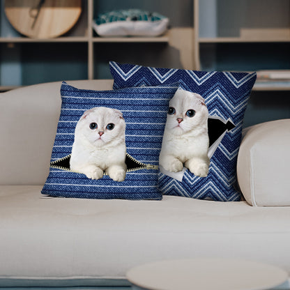 They Steal Your Couch - Scottish Fold Cat Pillow Cases V2 (Set of 2)