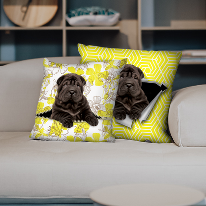 They Steal Your Couch - Shar Pei Pillow Cases V2 (Set of 2)