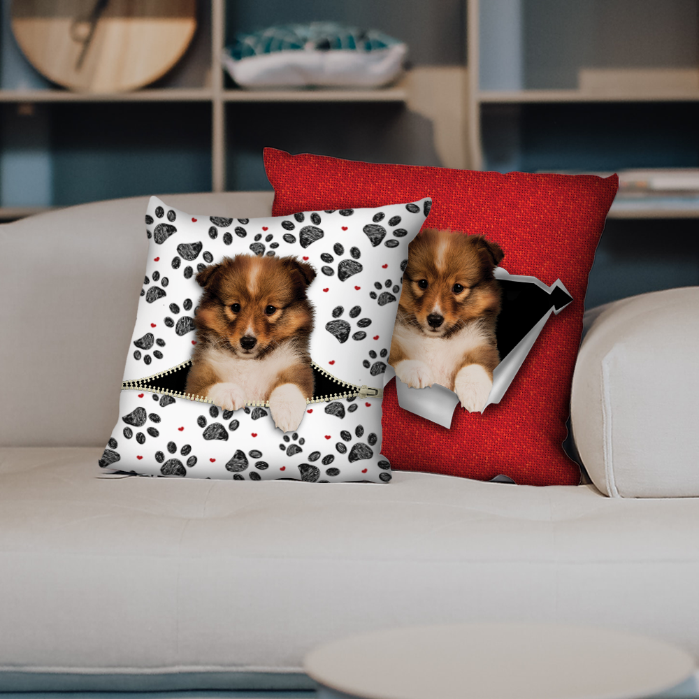 They Steal Your Couch - Shetland Sheepdog Pillow Cases V1 (Set of 2)