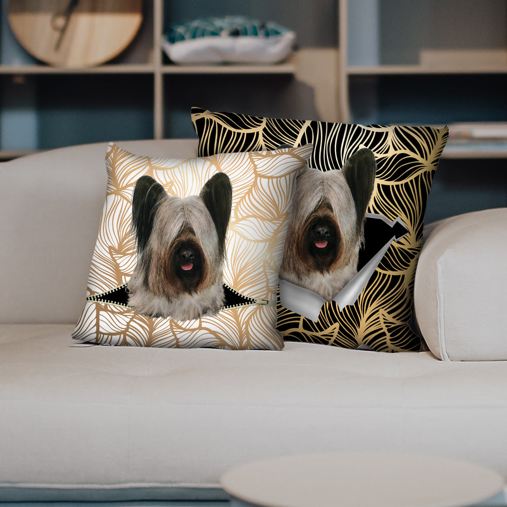 They Steal Your Couch - Skye Terrier Pillow Cases V1