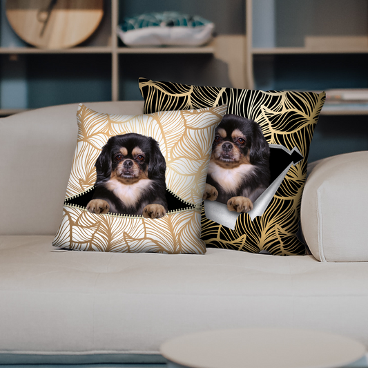 They Steal Your Couch - Tibetan Spaniel Pillow Cases V2 (Set of 2)