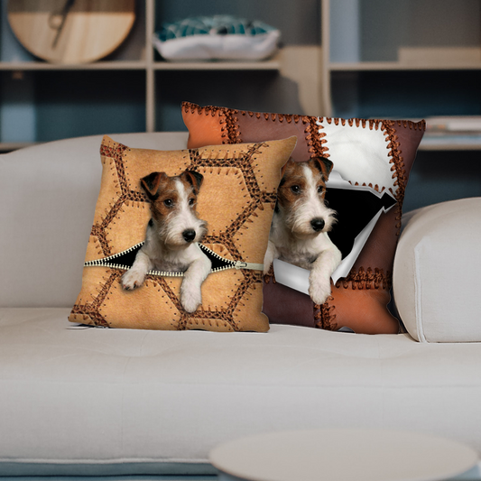 Sie stehlen Ihre Couch – Wire Fox Terrier Kissenbezüge V1 (2er-Set)