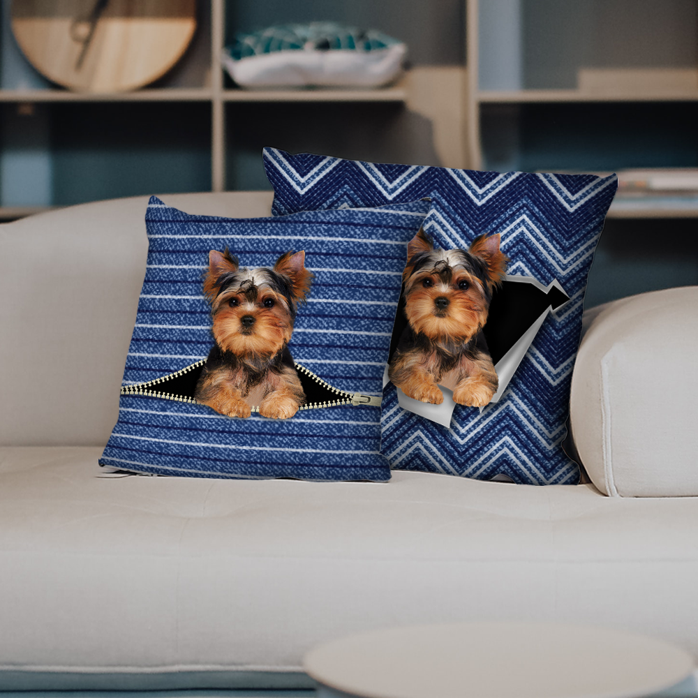 They Steal Your Couch - Yorkshire Terrier Pillow Cases V1 (Set of 2)