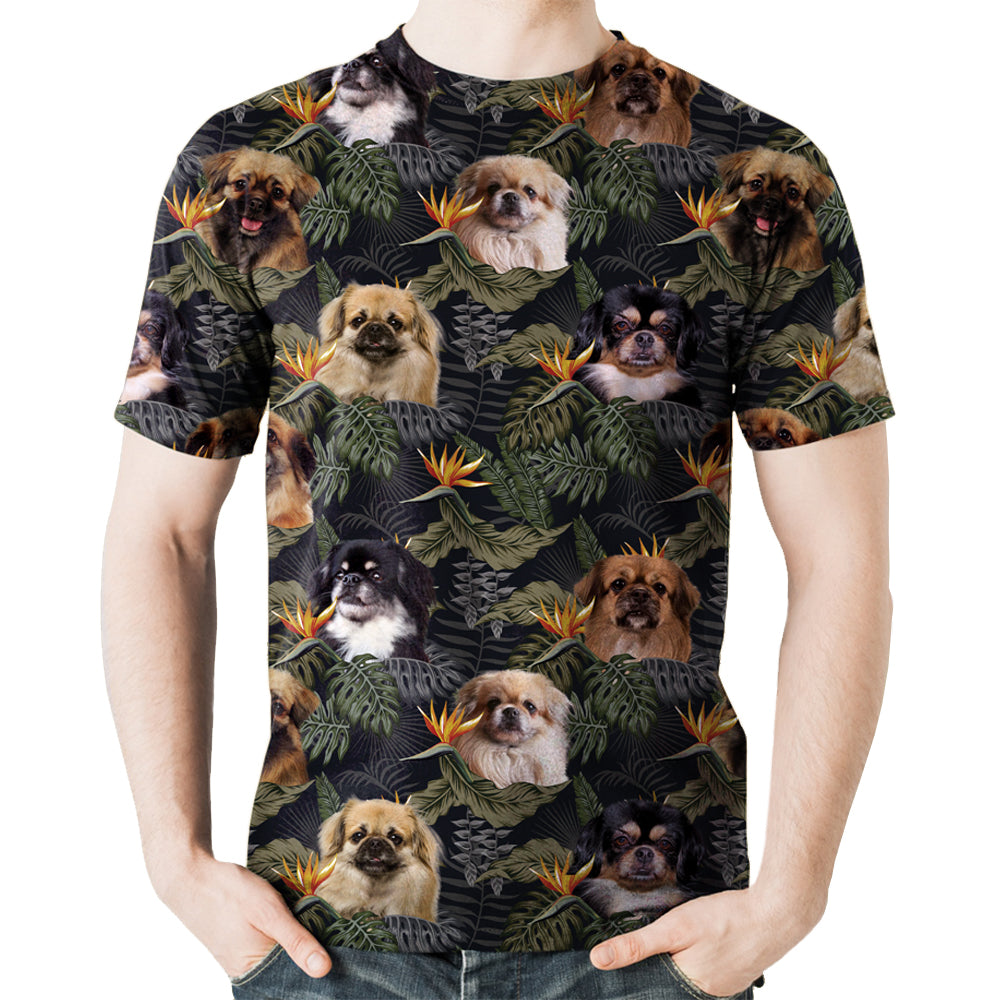 Tibetischer Spaniel - Hawaii-T-Shirt V1