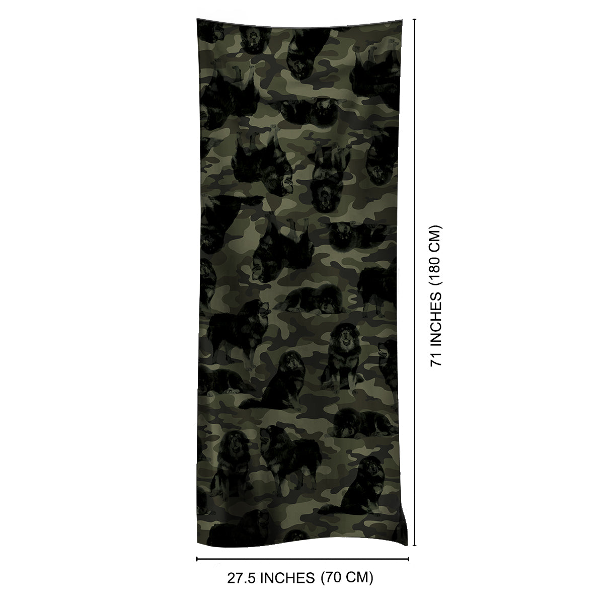 Tibetischer Mastiff-Camouflage-Schal V1