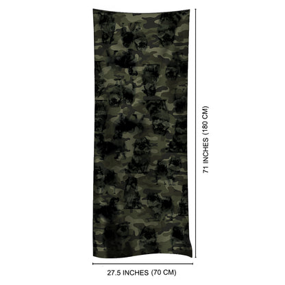 Tibetischer Spaniel-Camouflage-Schal V1