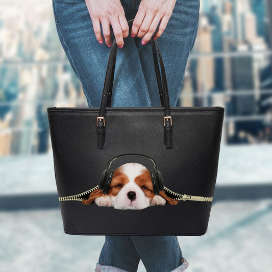 Today Is A Lazy Day Just Relax - Sleeping Cavalier King Charles Spaniel Tote Bag V1