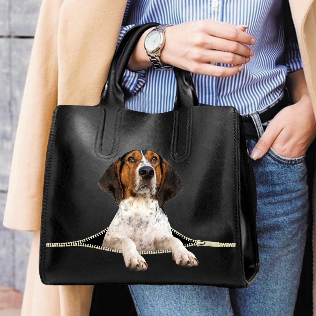 Treeing Walker Coonhound Luxury Handbag V1