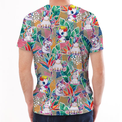 Licorne - T-Shirt Hawaïen V1
