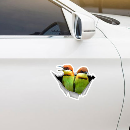 Nous aimons rouler en voiture - Autocollant voiture/porte/réfrigérateur/ordinateur portable oiseau V1