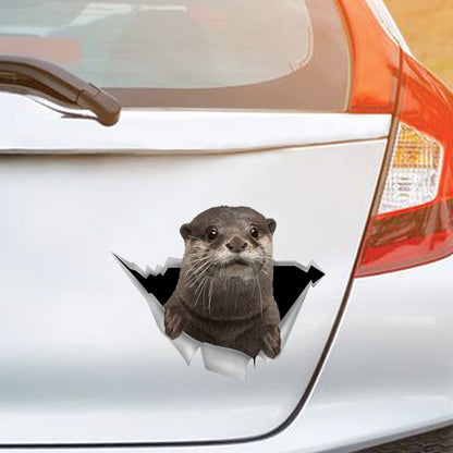 We Like Riding In Cars - Otter Car/ Door/ Fridge/ Laptop Sticker V1