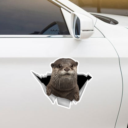 We Like Riding In Cars - Otter Car/ Door/ Fridge/ Laptop Sticker V1