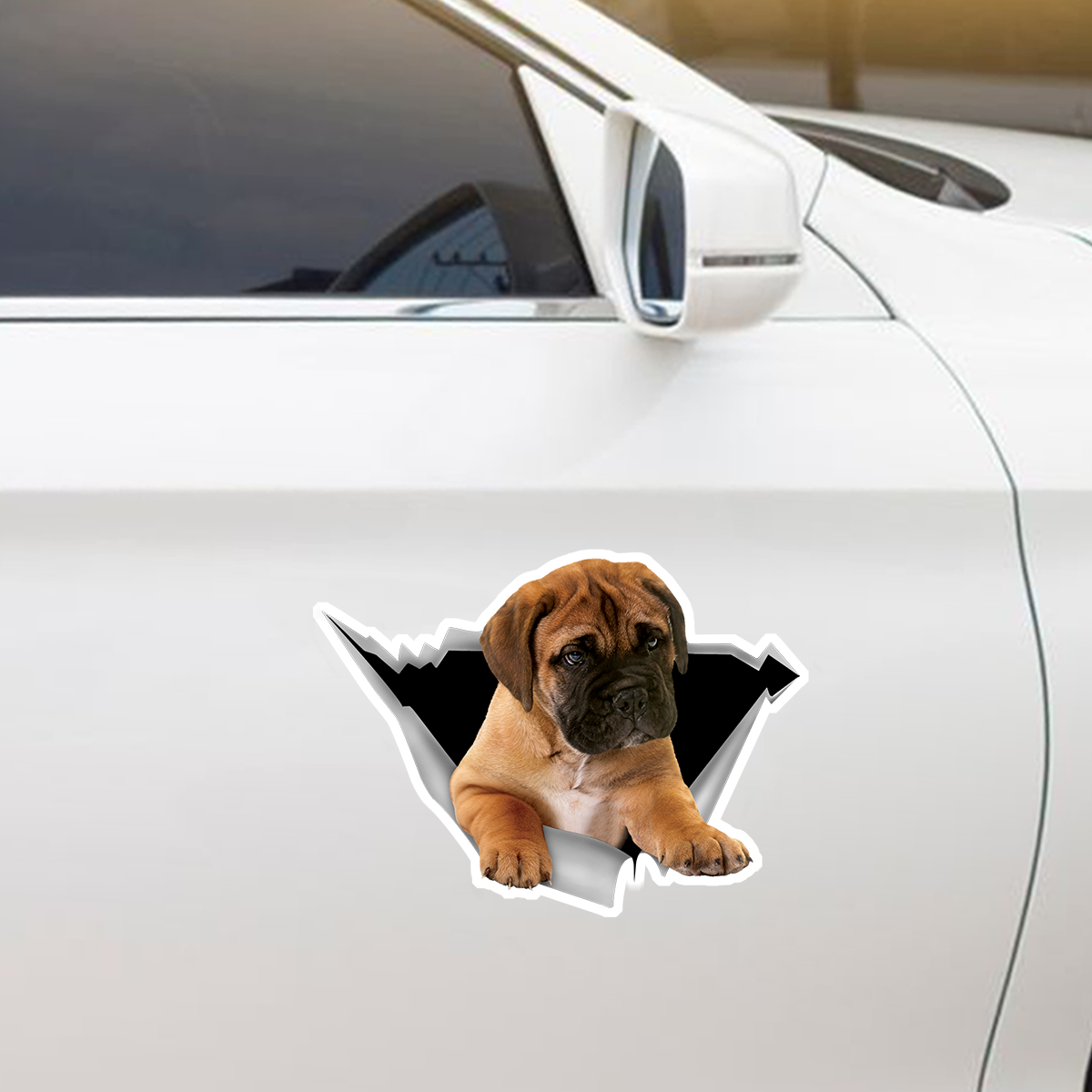 We Like Riding In Cars - Bullmastiff Car/ Door/ Fridge/ Laptop Sticker V1