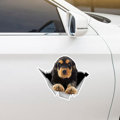 We Like Riding In Cars - English Cocker Spaniel Car/ Door/ Fridge/ Laptop Sticker V4