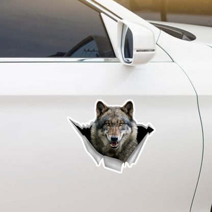We Like Riding In Cars - Wolf Car/ Door/ Fridge/ Laptop Sticker V1