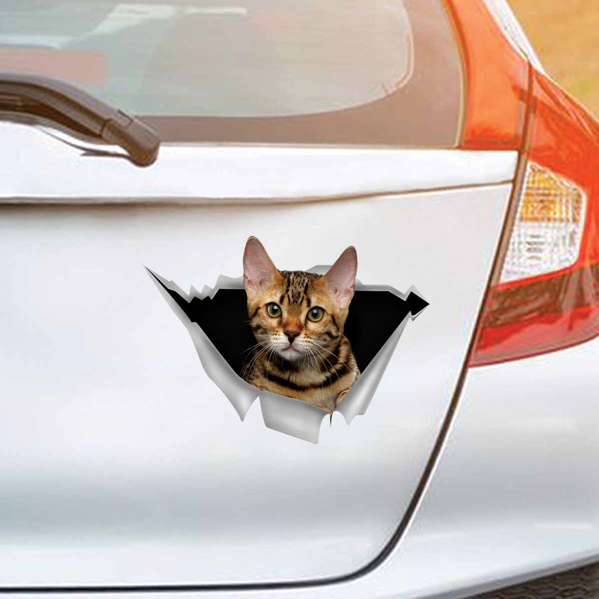 We Like Riding In Cars -  Bengal Cat Car/ Door/ Fridge/ Laptop Sticker V1