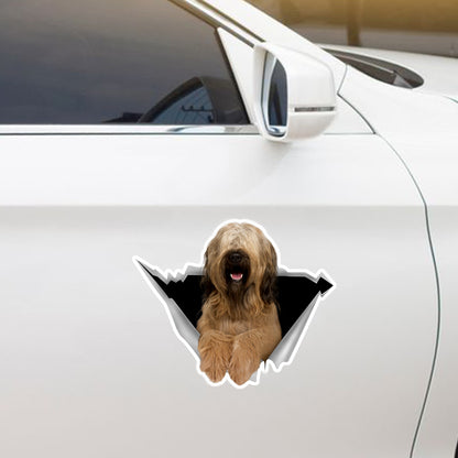 Nous aimons rouler en voiture - Briard Car/ Door/ Fridge/ Laptop Sticker V1