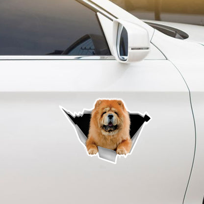 We Like Riding In Cars - Chow Chow Car/ Door/ Fridge/ Laptop Sticker V1
