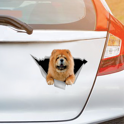 We Like Riding In Cars - Chow Chow Car/ Door/ Fridge/ Laptop Sticker V1