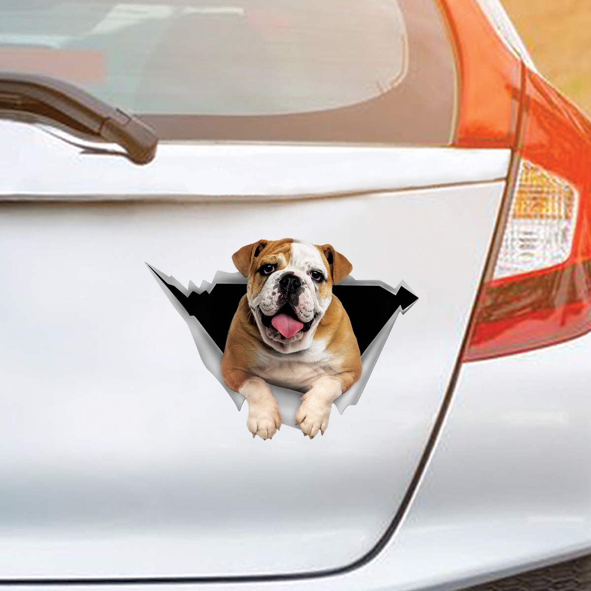 We Like Riding In Cars - English Bulldog Car/ Door/ Fridge/ Laptop Sticker V1