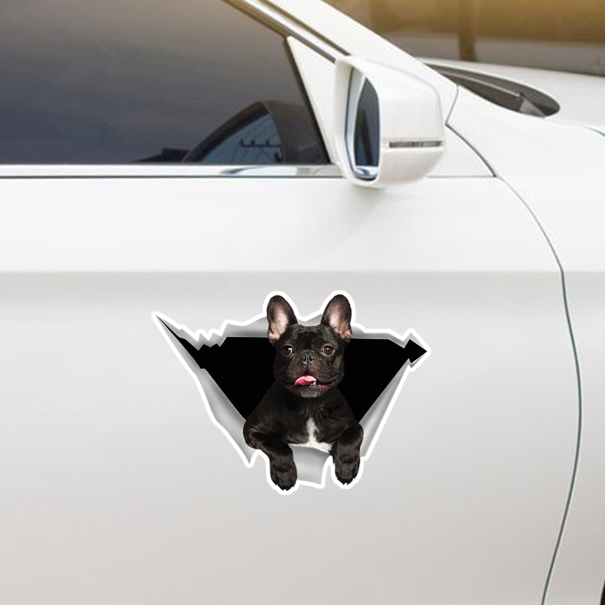 We Like Riding In Cars - French Bulldog Car/ Door/ Fridge/ Laptop Sticker V2