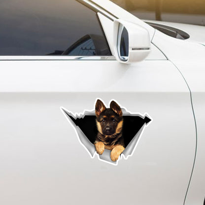 We Like Riding In Cars - German Shepherd Car/ Door/ Fridge/ Laptop Sticker V1