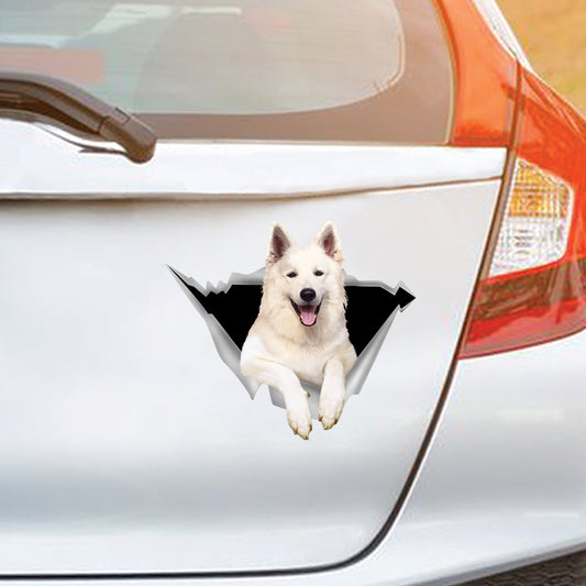 We Like Riding In Cars - Deutscher Schäferhund Auto-/Tür-/Kühlschrank-/Laptop-Aufkleber V2