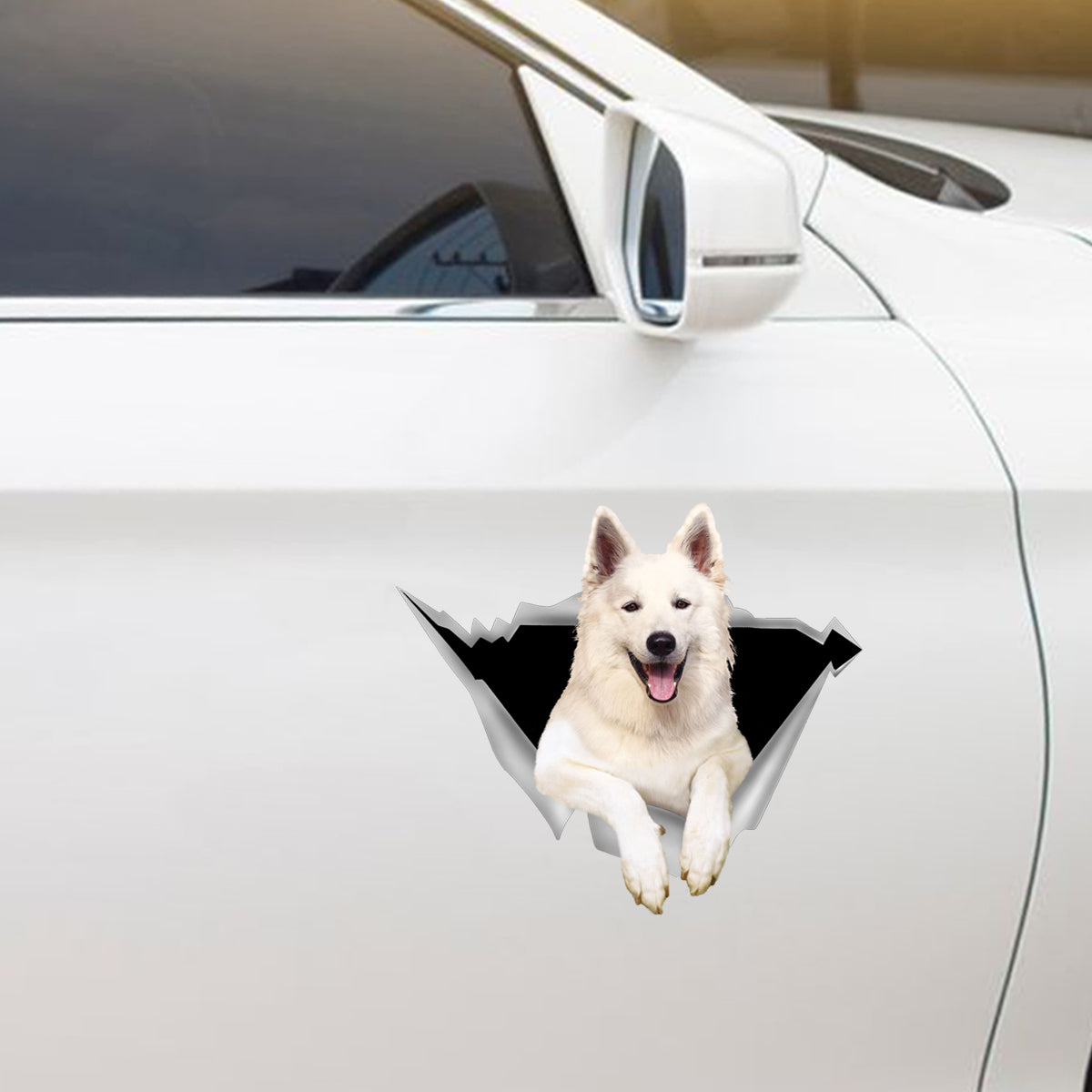 Nous aimons rouler en voiture - Autocollant de voiture/porte/réfrigérateur/ordinateur portable berger allemand V2