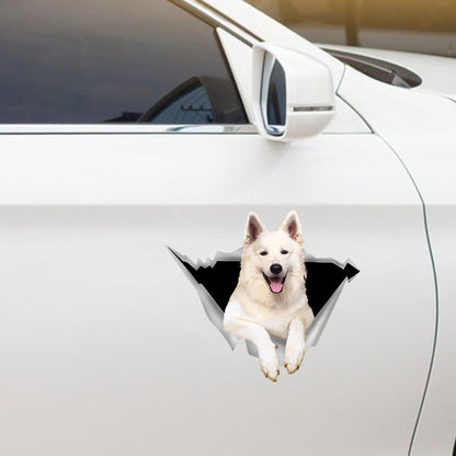 Nous aimons rouler en voiture - Autocollant de voiture/porte/réfrigérateur/ordinateur portable berger allemand V2