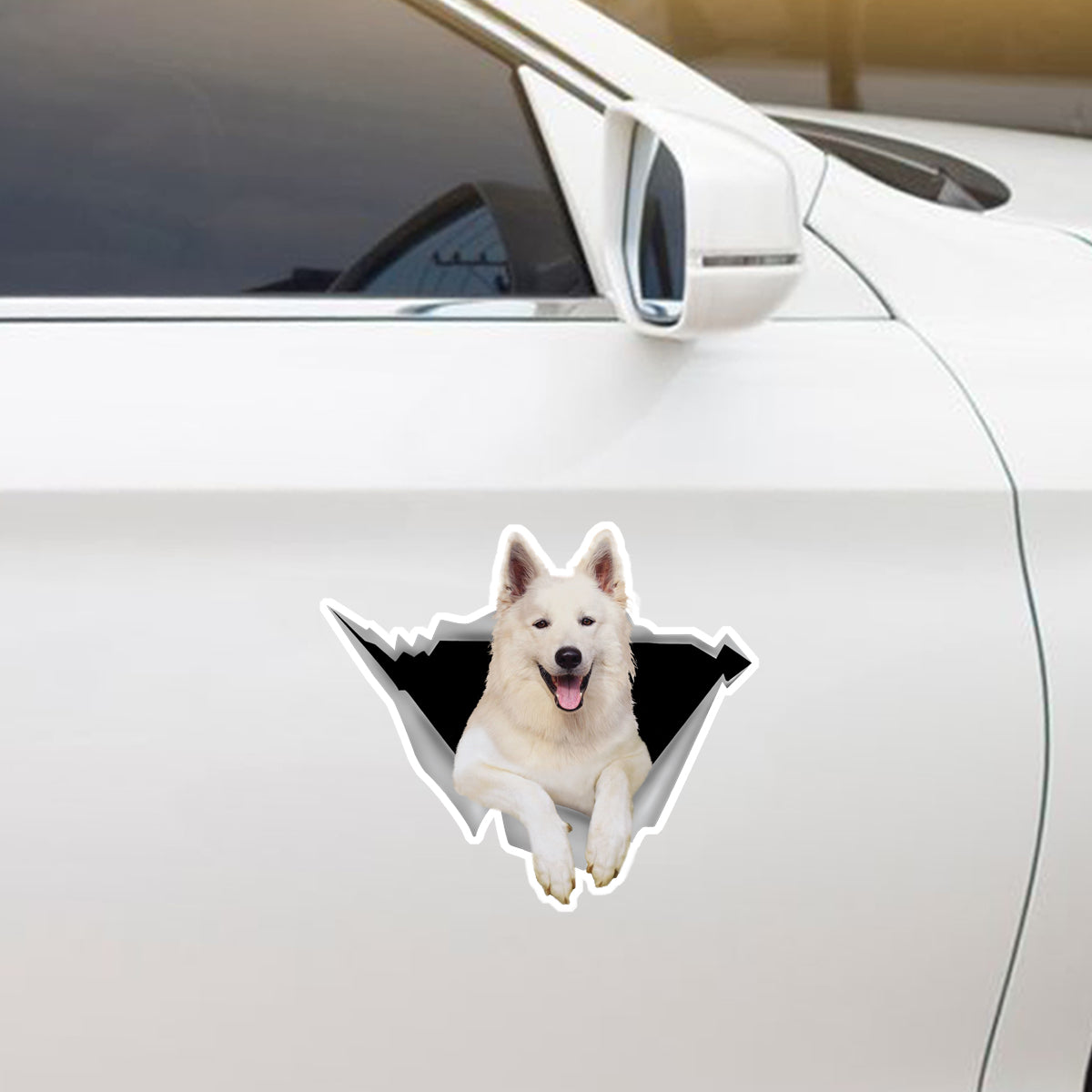 Nous aimons rouler en voiture - Autocollant de voiture/porte/réfrigérateur/ordinateur portable berger allemand V2