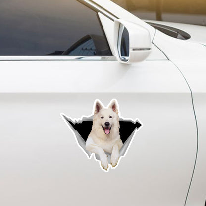 Nous aimons rouler en voiture - Autocollant de voiture/porte/réfrigérateur/ordinateur portable berger allemand V2