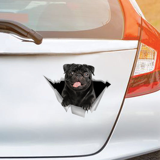 We Like Riding In Cars - Pug Car/ Door/ Fridge/ Laptop Sticker V2